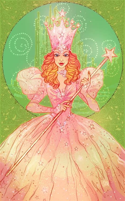 The beautiful and graceful Glinda the Good Witch infographics